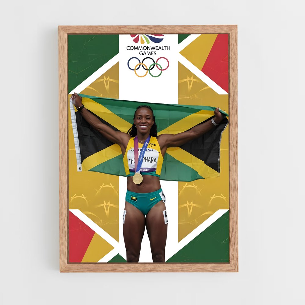 Poster L'Étoile Jamaïcaine – affiche Athlétisme (vue 4)